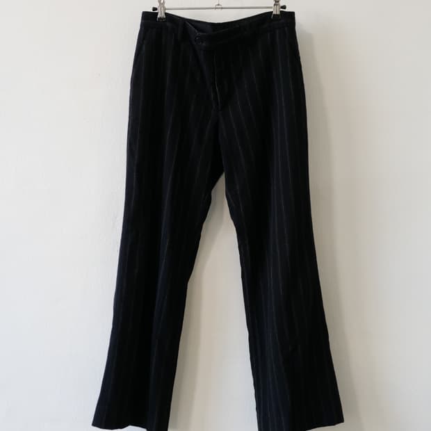 stripe wool pants