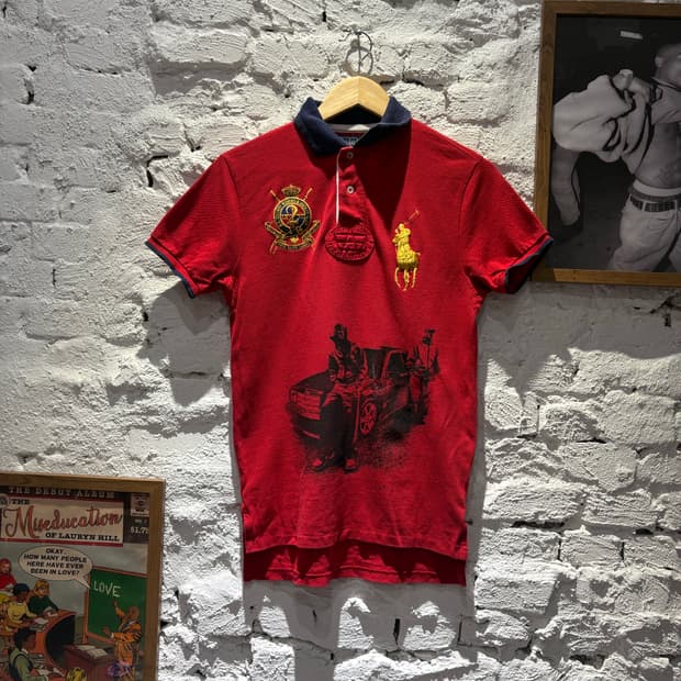 폴로 치프키프 금장 빅포니 커스텀 카라반팔티