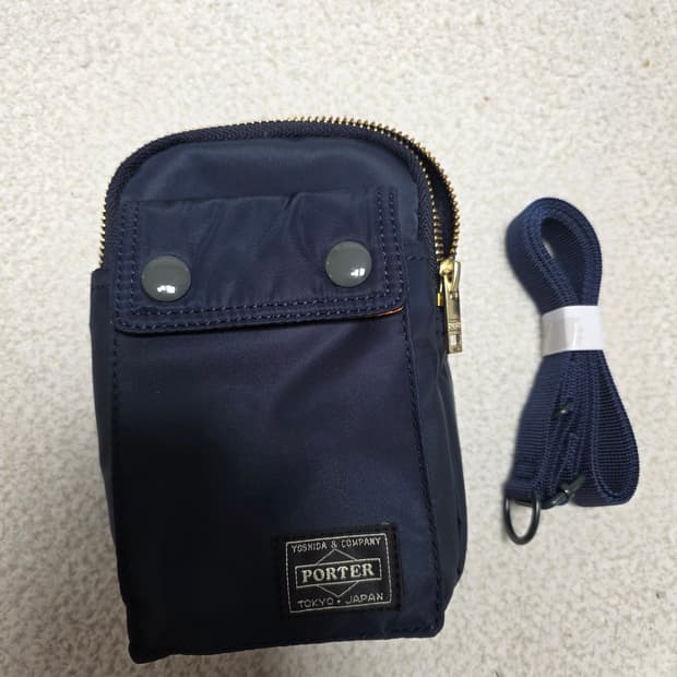 포터 휴대폰 파우치 아이언 블루
