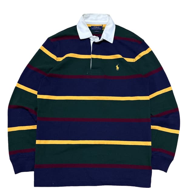 폴로 qr택 신형 스트라이프 럭비티