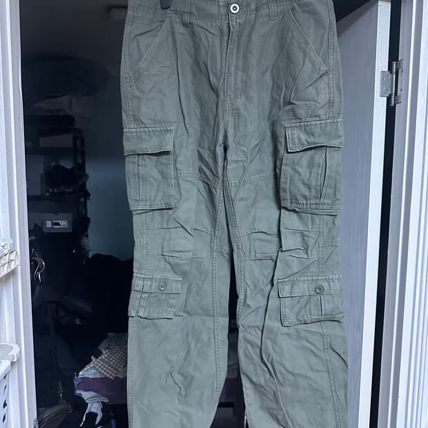 [L] 밀리터리 더블 카고 팬츠 카키