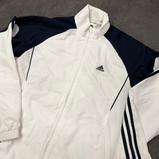 [정품/L] 아디다스 올드스쿨 배색 바람막이 자켓