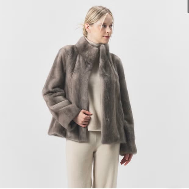 JINDO 진도 엘페 휘메일 풀스킨 밍크자켓