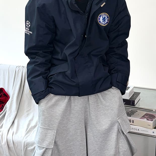 첼시 챔피언스리그 패딩 점퍼 M