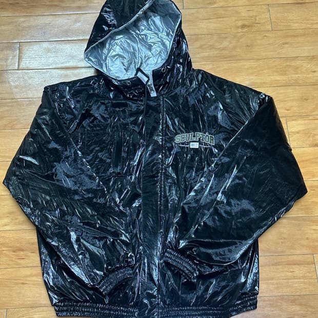 스컬프터 리버시블 점퍼 블랙/실버 M