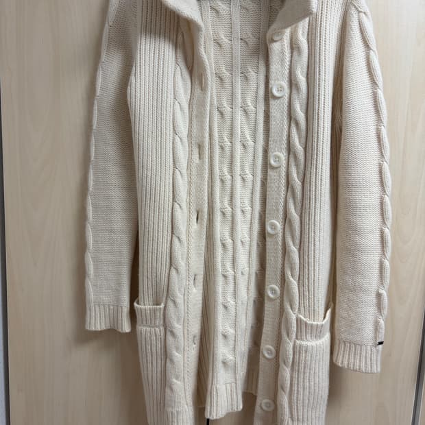 타미힐피거 램스울 여성 롱 가디건 M