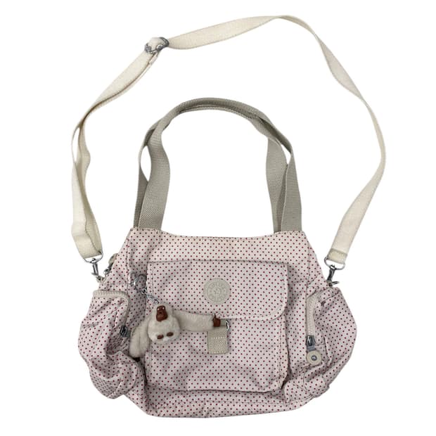 키플링 y2k 핑크도트 보부상 3way