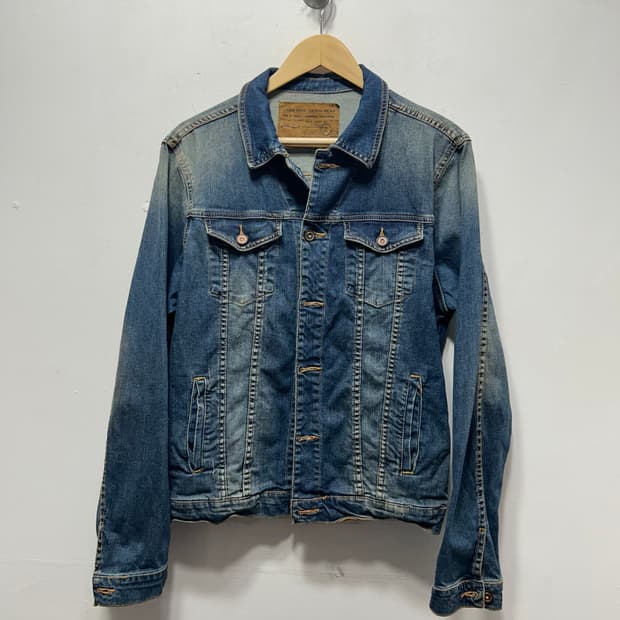자라 맨 남성 데님 청자켓 상의 L