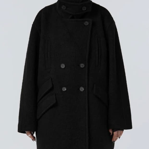 트리밍버드 헤어리덤블하프코트 판매해요