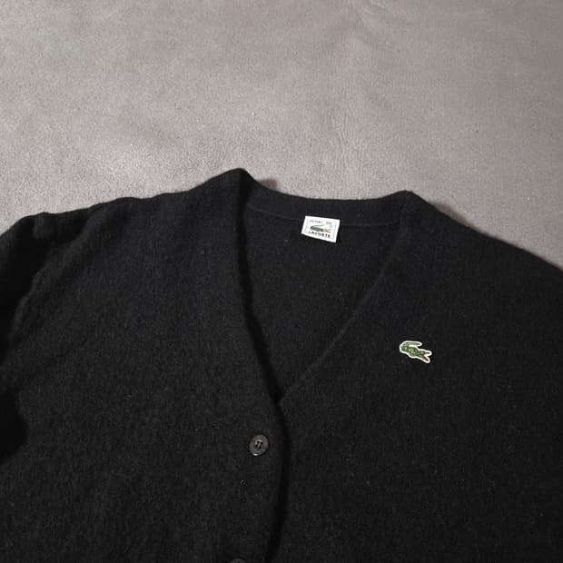 라코스테 여성 울 가디건 블랙 L
