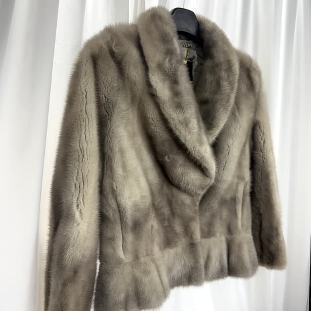 Gray mink coat 실버그레이 리얼밍크코트 