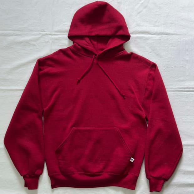 90s 러셀 에슬레틱 블랭크 후드 스웻셔츠