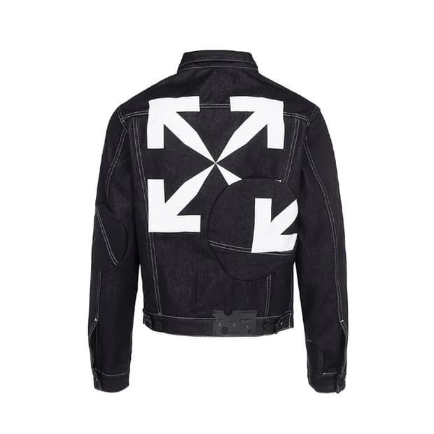 [정품 QR] 오프화이트 트러커 데님 자켓