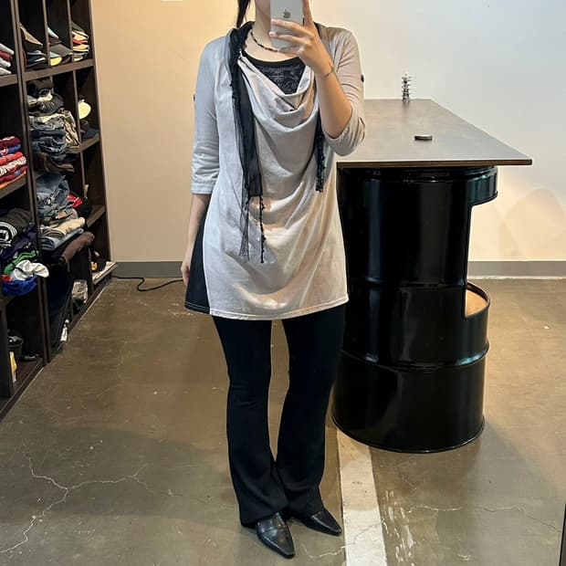 오리엔탈 스카프 티셔츠