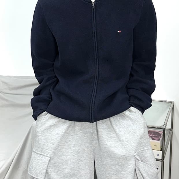 타미 힐피거 니트 집업 L