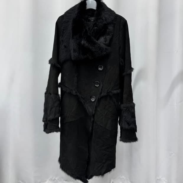 rabbit fur 시어링코트