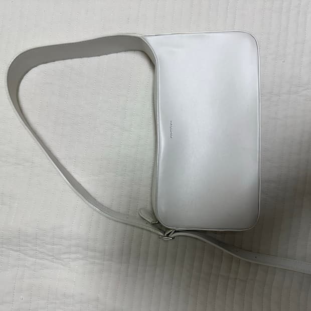 꾸레쥬 원레이서 숄더백 화이트