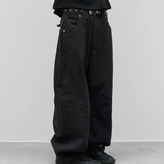 9999아카이브 Technical Curved Jeans