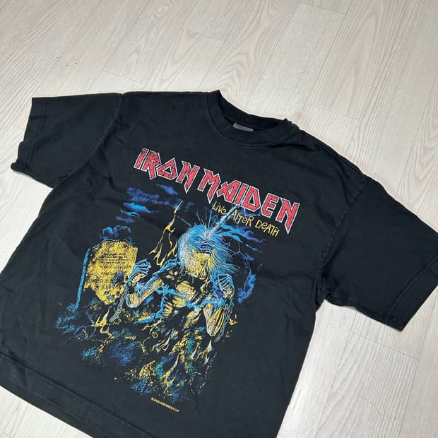 [M] H&M 아이언메이든 밴드티