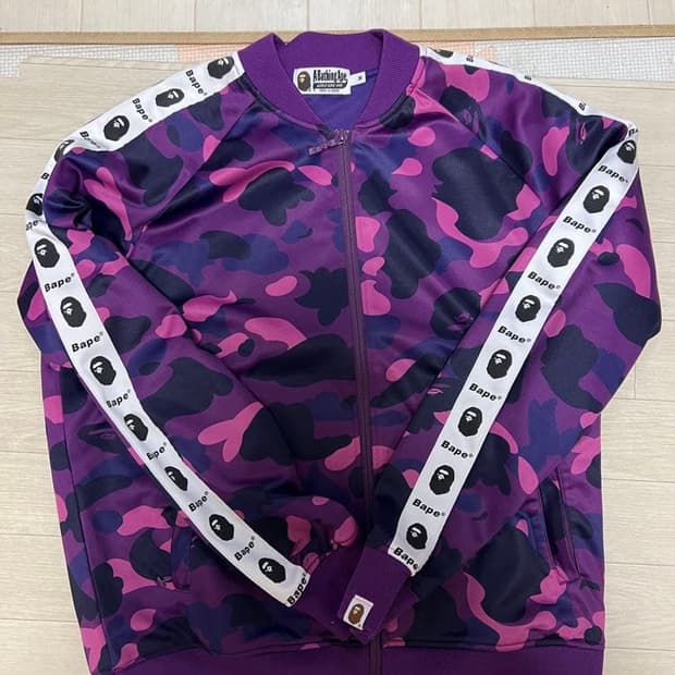 베이프 컬러 카모 테이프 트랙탑 져지 퍼플