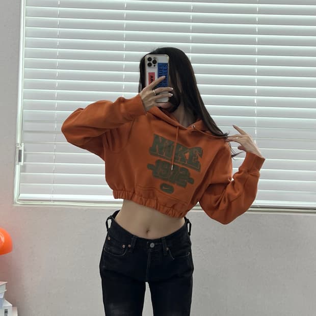 (WOMEN)나이키 크롭 후드-M1870