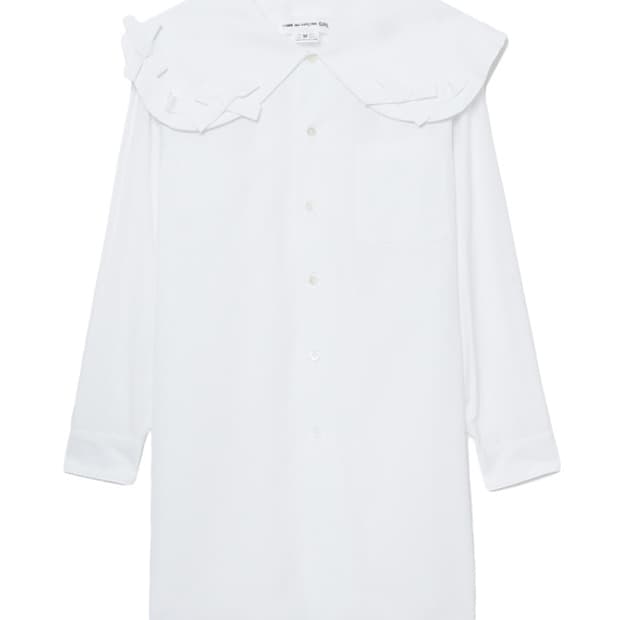 꼼데가르송 걸 피터팬 블라우스 셔츠 롱 S