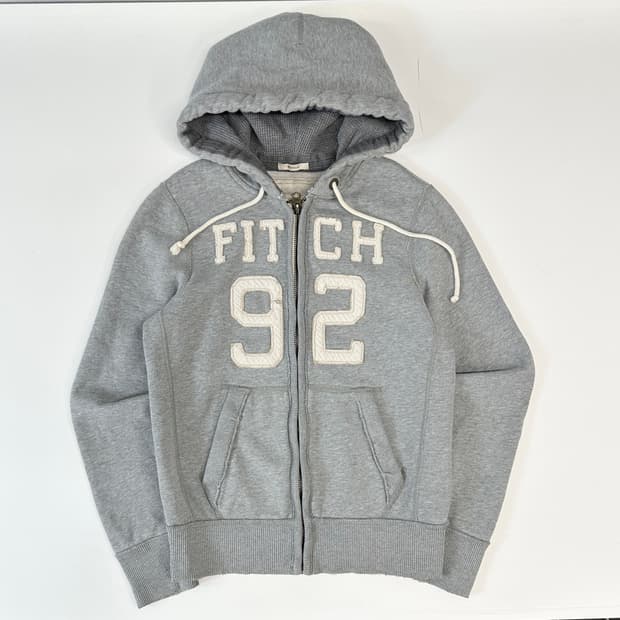 아베크롬비 스펠 후드집업 라이트그레이 