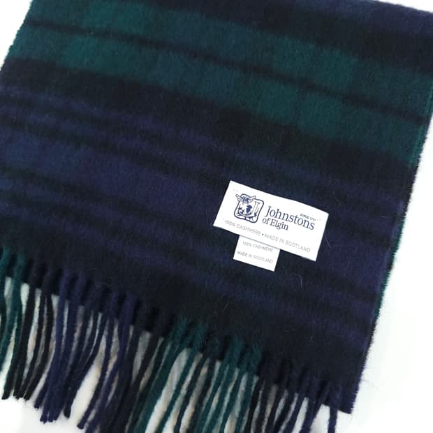 존스턴스 오브 엘진 블랙워치 캐시미어 100 머플러