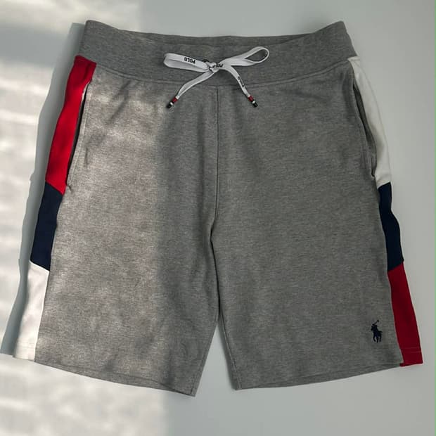 [S] 폴로 랄프로렌 신형 큐알 애슬래틱 로고 스웨트 쇼츠 하프 팬츠 반