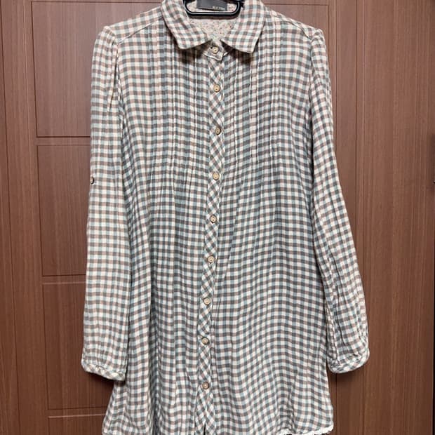 모리걸 도트 체크 레이스 상의 모음