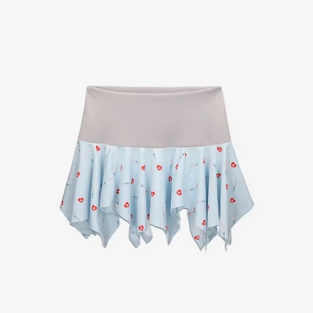 혼쿄 인젝션 드레이프드 스커트 스카이블루