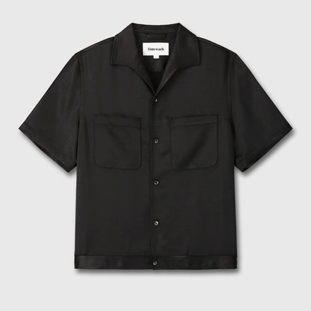 토니웩 One Piece Collar 하프 슬리브 셔츠 블랙 L사이즈