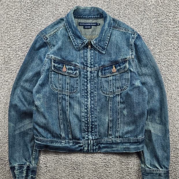 랄프로렌 스포츠 데님 집업 트러커 자켓 ( M ) / 11586