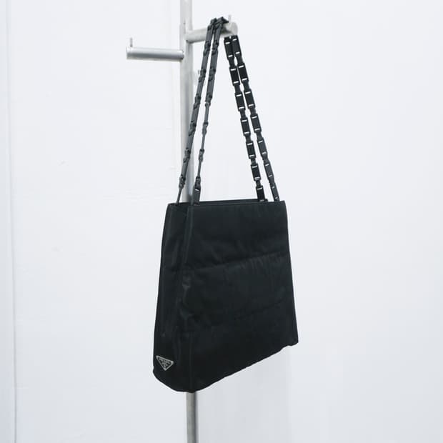 PRADA nylon chain shoulder bag