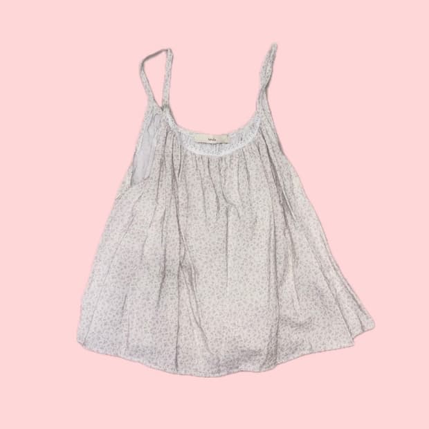 빈티지 끈나시 블라우스