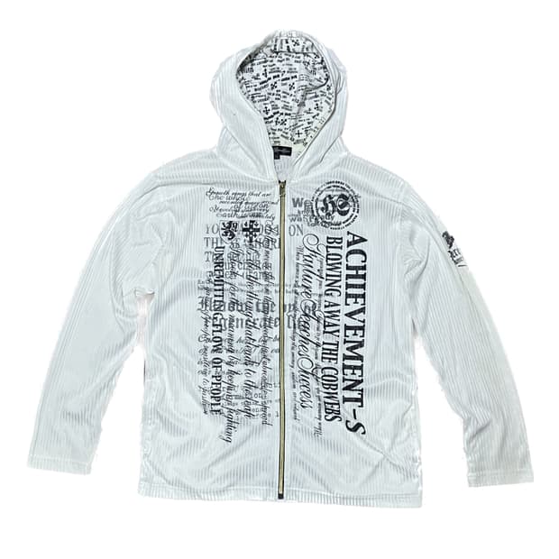 JPN vintage punk lettering zip