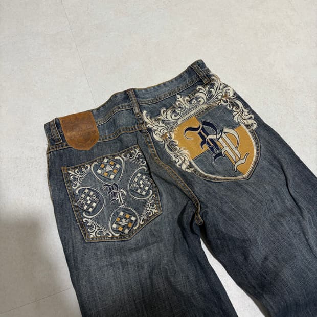 펠레펠레 올드스쿨 오버핏 청바지 34