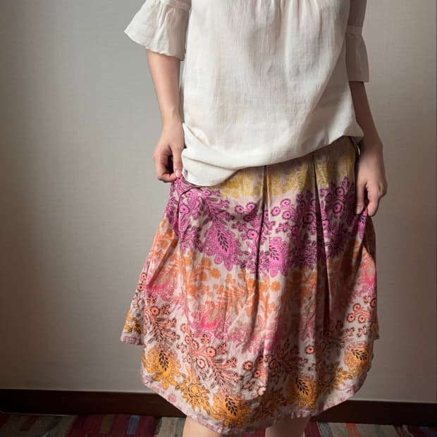 Vintage Floral Skirt