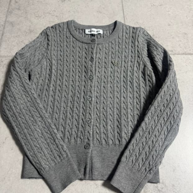 GENERAL IDEA 여성 꽈배기 가디건