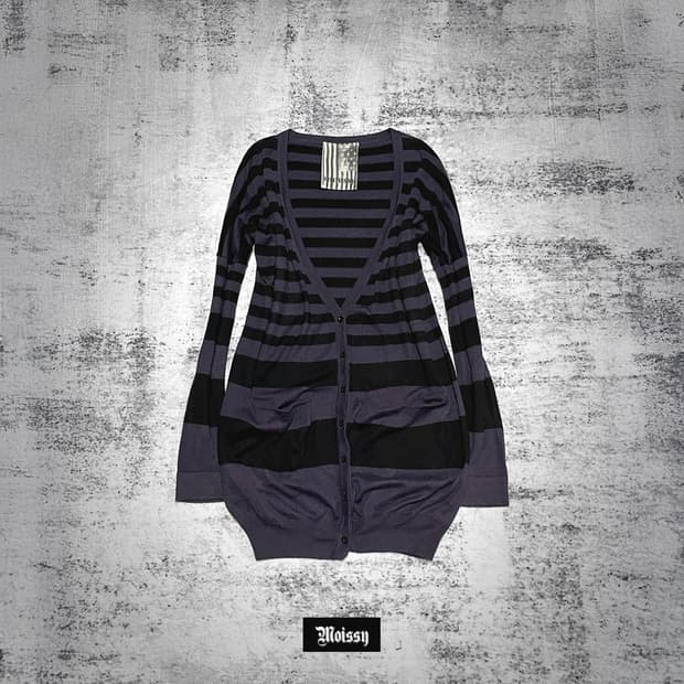 (moussy) 00s punk striped cardigan 