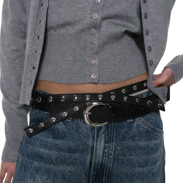 파르티멘토우먼 3way double layered belt 블랙