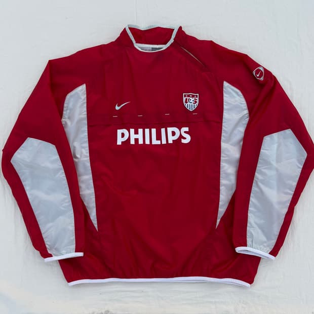 02 Nike 나이키 USA 미국 축구 국가대표 하이드로탑 바람막이 