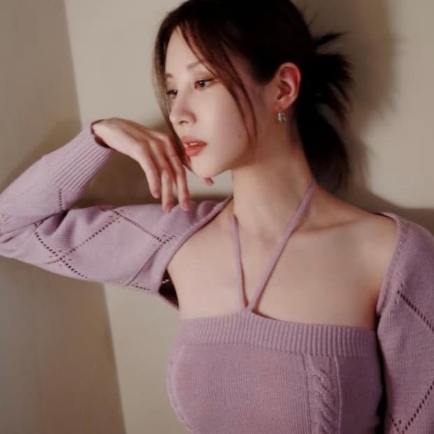 낫유어로즈 크리스탈 볼레로 세트(퍼플)