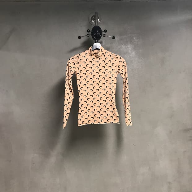 마린 세르 문 프린트 긴팔 티셔츠 S(W)