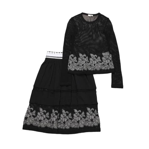 COMME des GARÇONS AW01 Lace Mesh Set-Up