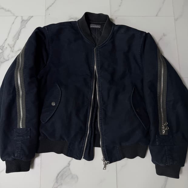 드리스 반 노튼 AW14 백집 봄버 몰스킨