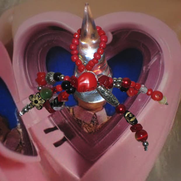 red skull antique ring 레드 스컬 엔틱 링 반지