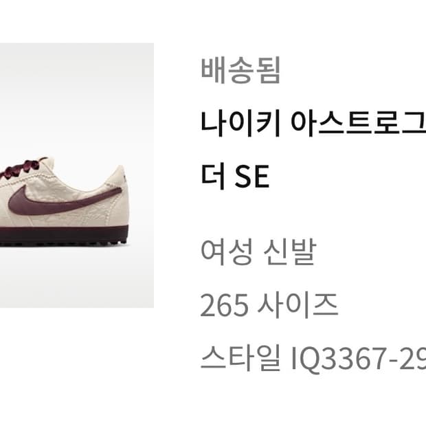 나이키 아스트로그래버 레 더 SE 265