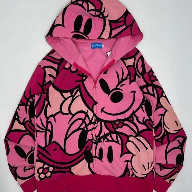 디즈니 풀 프린팅 후드집업