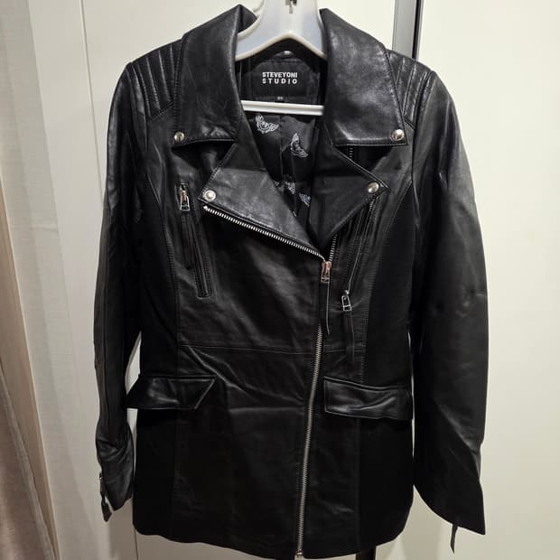 STEVEYONI 가죽 라이더 자켓 55사이즈